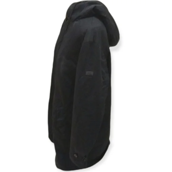 Armani Exchange Hooded Coat in Black - Picture 2 of 6